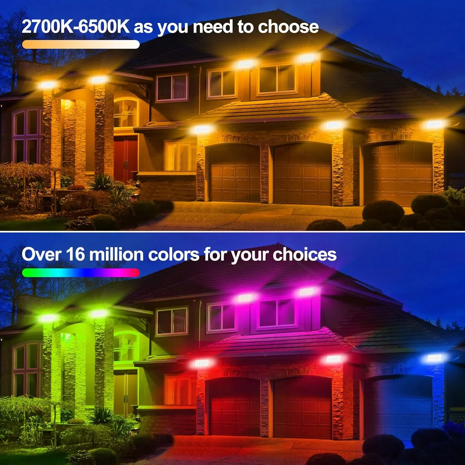 Смарт LED външно осветление за монтаж с RGB + CCT, дистанционно управление и таймер — снимка 6