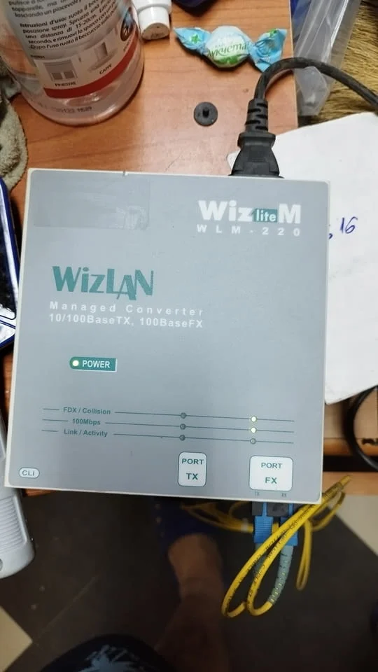 Wizlan - WLM-220 преобразувател на оптичен сигнал - влакна - конвертор — снимка 8