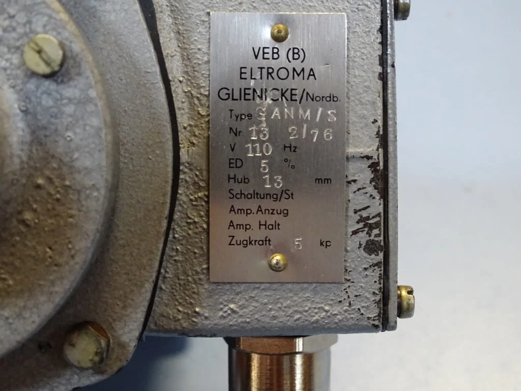 Ел. магнит VEB(B)ELTROMA GANM/S solenoid 100VAC 50Hz — снимка 5