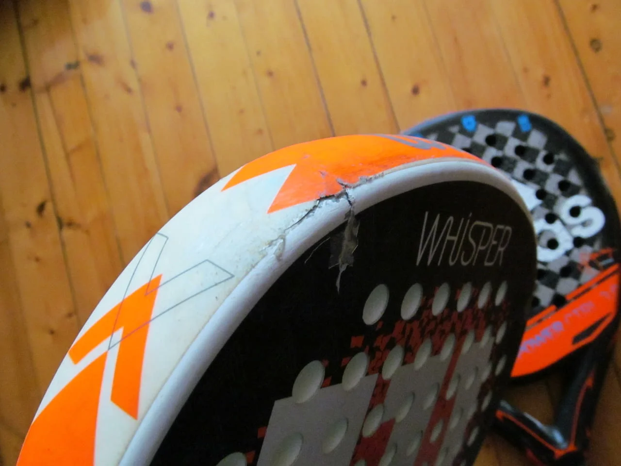 Две ракети плажен тенис падел бал Adidas Wilson игра хилки употребявани забележки забавление навън — снимка 5