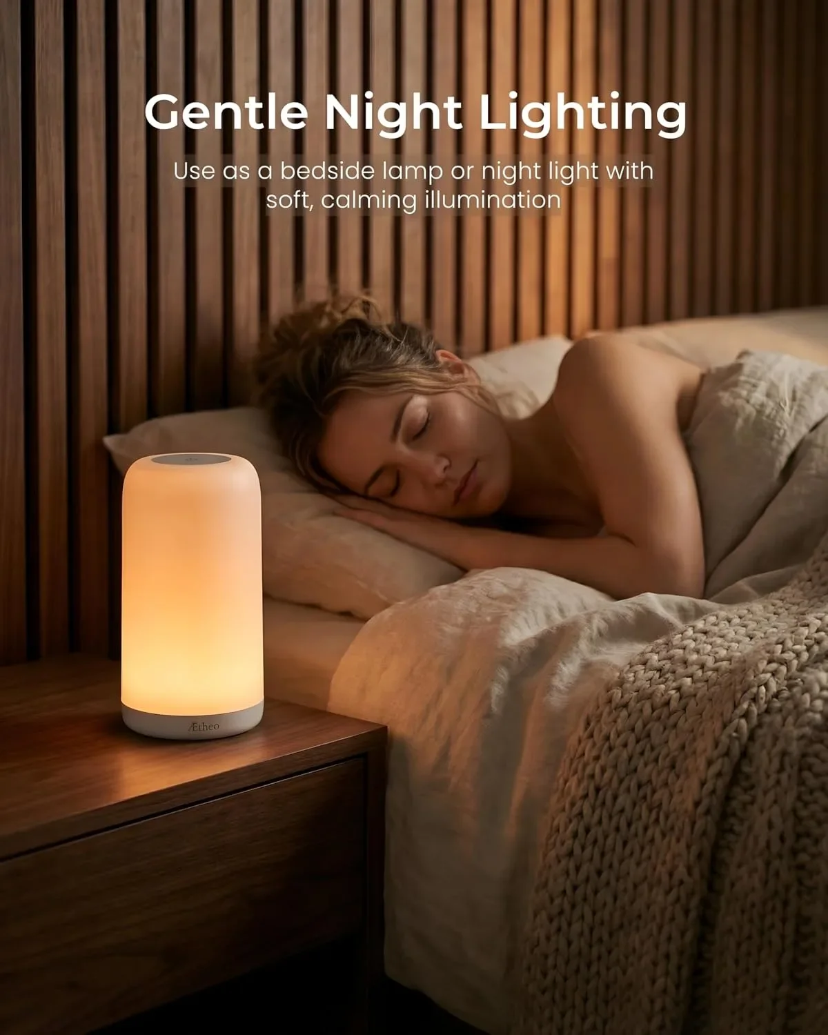 Aetheo Aura Смарт LED нощна лампа с RGB, Wi-Fi, Alexa и Google Home — снимка 9