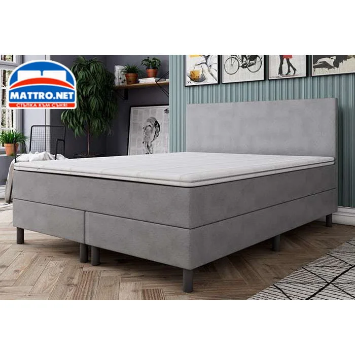 (-49%) Боксспринг легло Рива Light Grey с БЕЗПЛАТНА ДОСТАВКА из цялата страна! — снимка 2