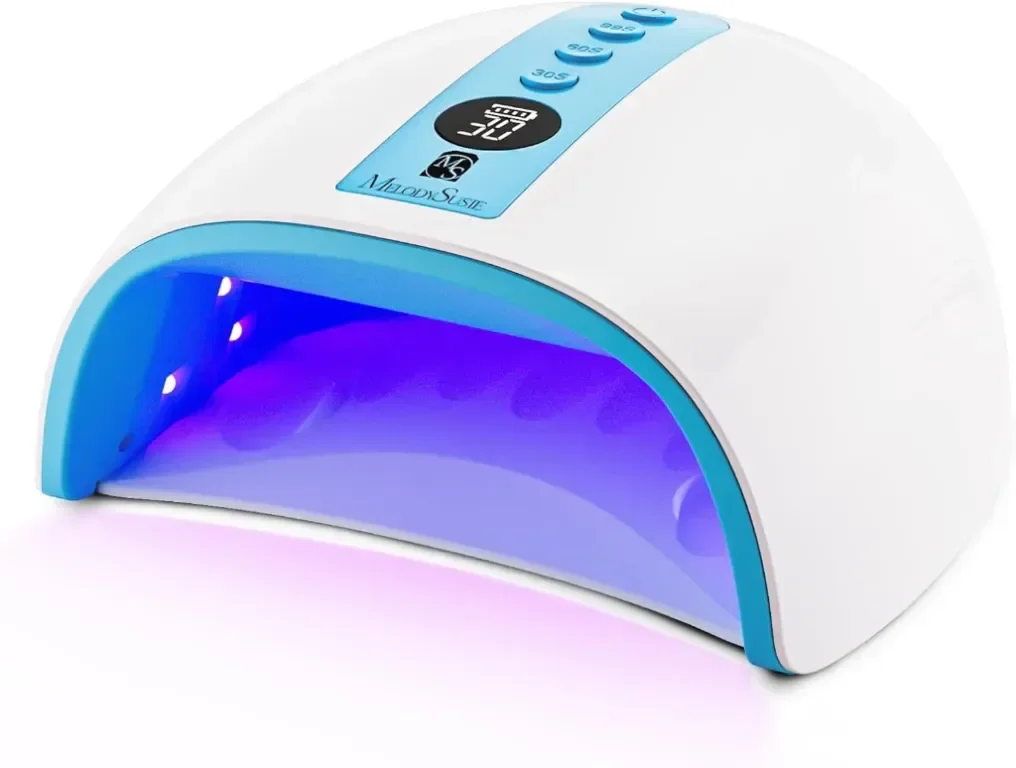 MelodySusie UV LED лампа за нокти, P-PLUS30G акумулаторна безжична UV светлина за гел нокти