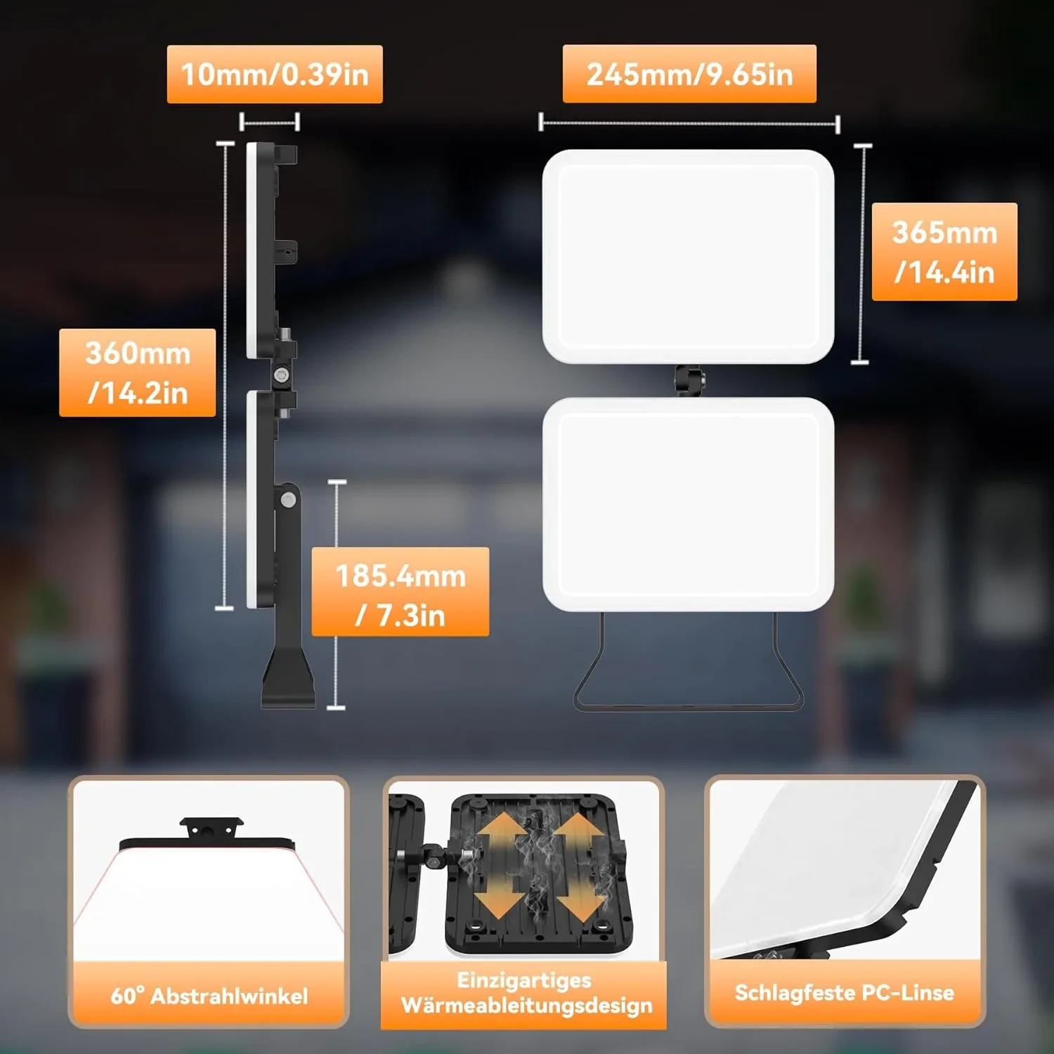 Solla Plus SOLLA-Plus 200W LED външен прожектор 20000 lm, 6000K, IP65 — снимка 4