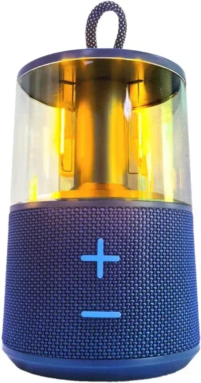Преносим акумулаторен LED къмпинг фенер с Bluetooth високоговорител, винтидж
