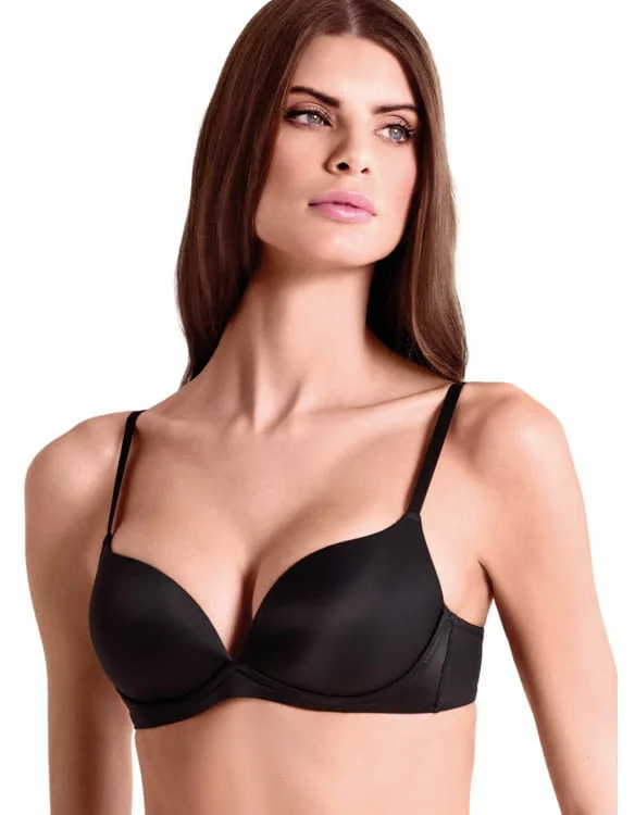 Lormar 85B черни, телесни повдигащи сутиени без банели Лормар push up сутиен +1 РАЗМЕР подплънки