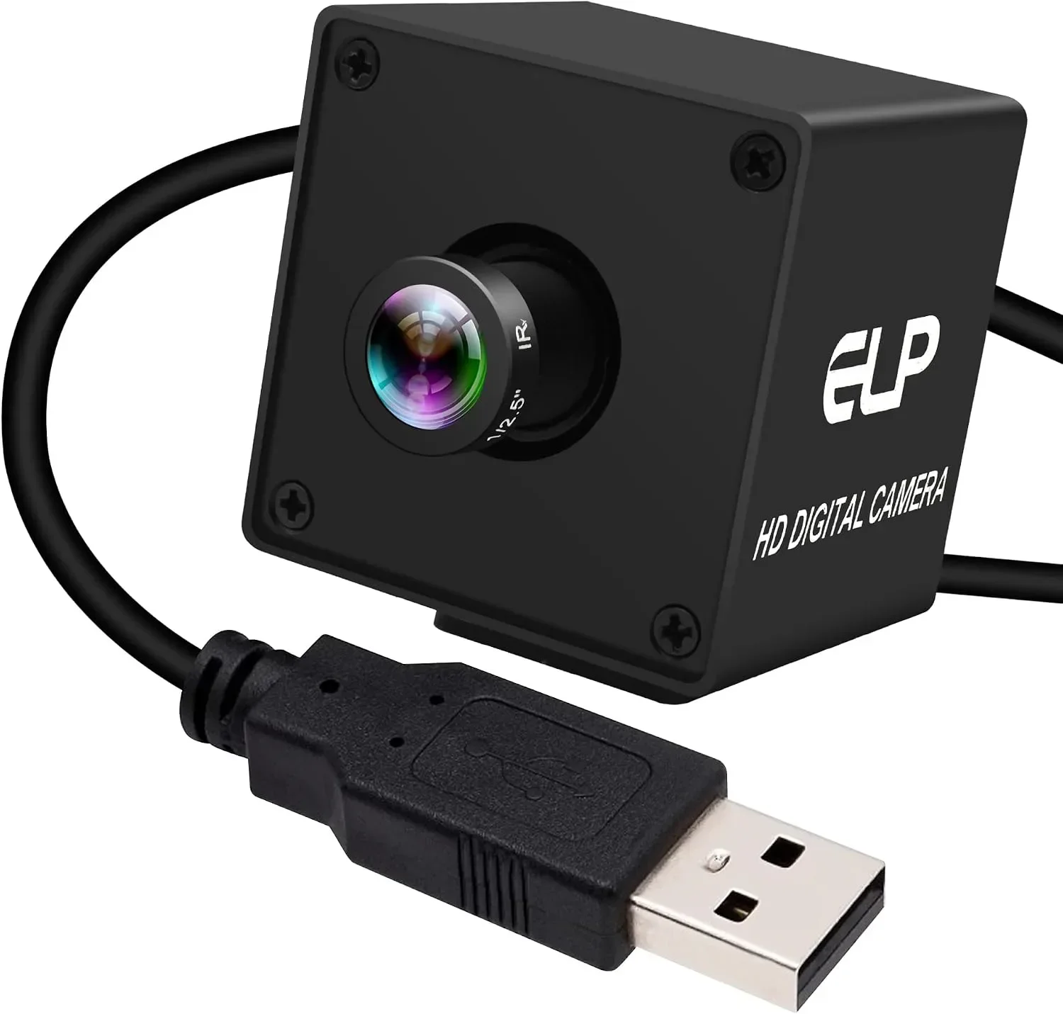 Индустриална USB камера ELP 12 MP, 1080p 120 fps, 16 мм обектив