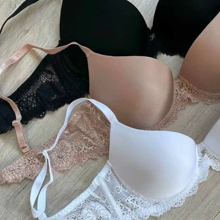 Leilieve 70B, 75B, 80B, 85B, 70C, 75C, 80C, 85C черни, телесни, бели, сини сутиени +1 РАЗМЕР гел подплънки — снимка 3