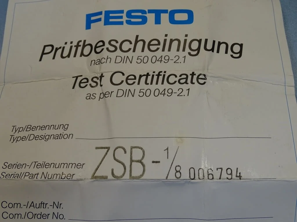 Пневматичен контролен блок Festo ZSB 1/8(576656) control block for two — снимка 7