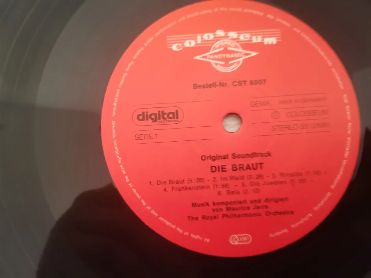 The Bride Die Braut Maurice Jarre Soundtrack Vinyl — снимка 4