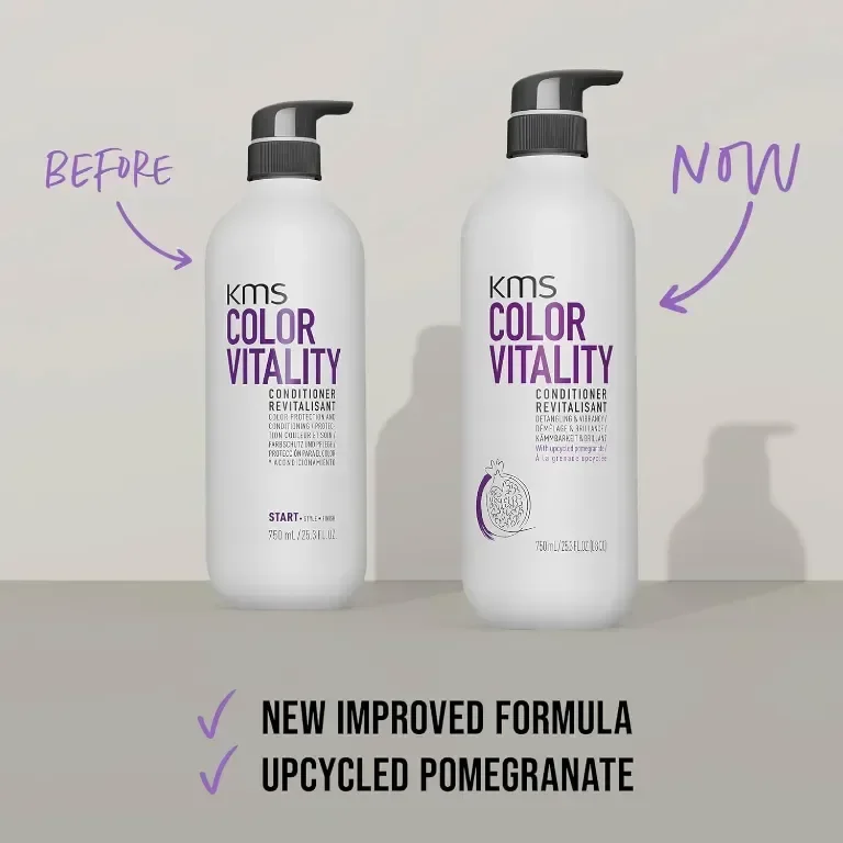 KMS ColorVitality балсам за боядисана коса, 750 мл, защита на цвета, блясък, хидратация — снимка 4