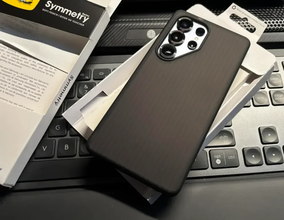 Калъф OtterBox Symmetry Series Soft Touch за Samsung Galaxy S25+, удароустойчив, черен — снимка 4