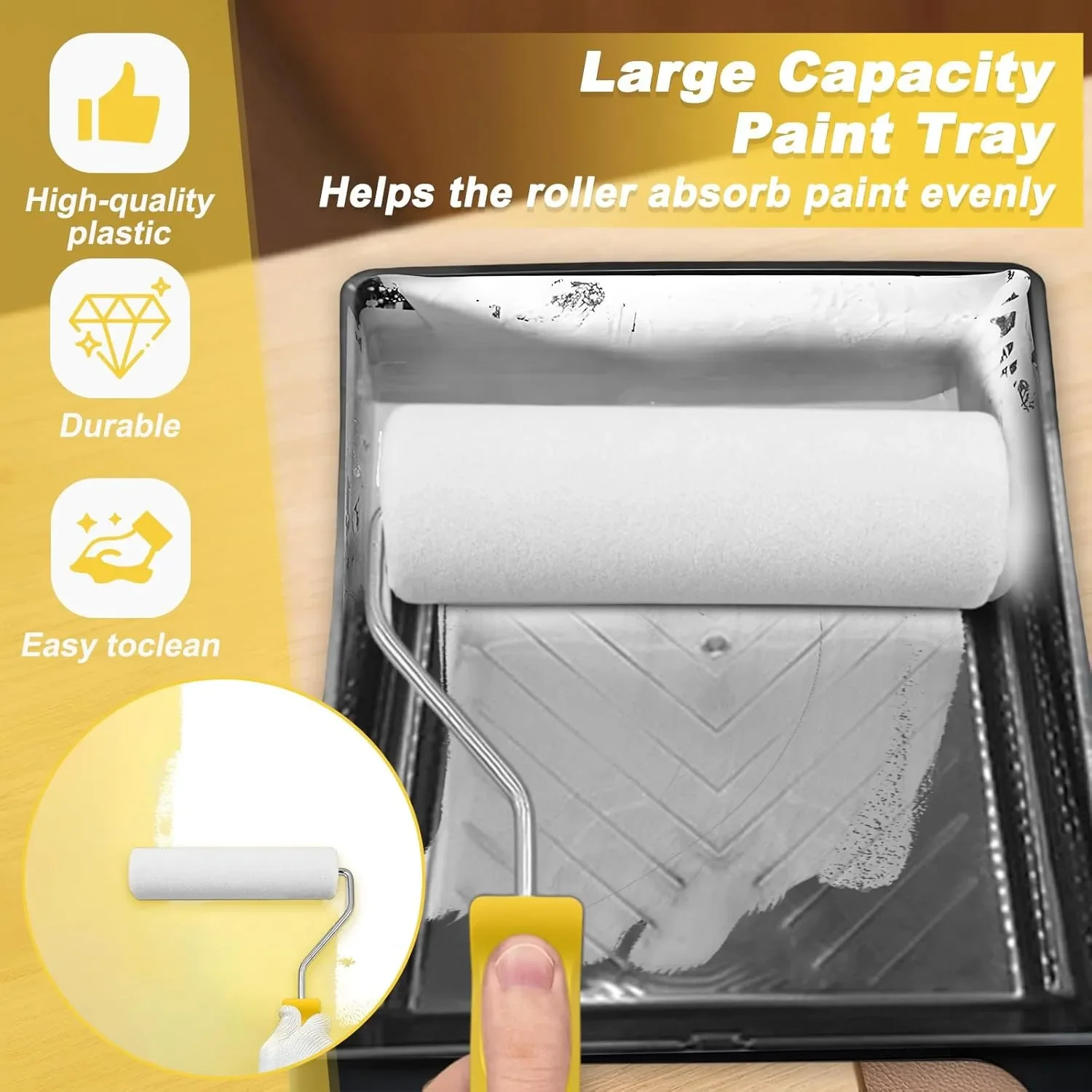 Комплект за боядисване Easy Coater – 12 валяци с удължител, тава и аксесоари — снимка 2