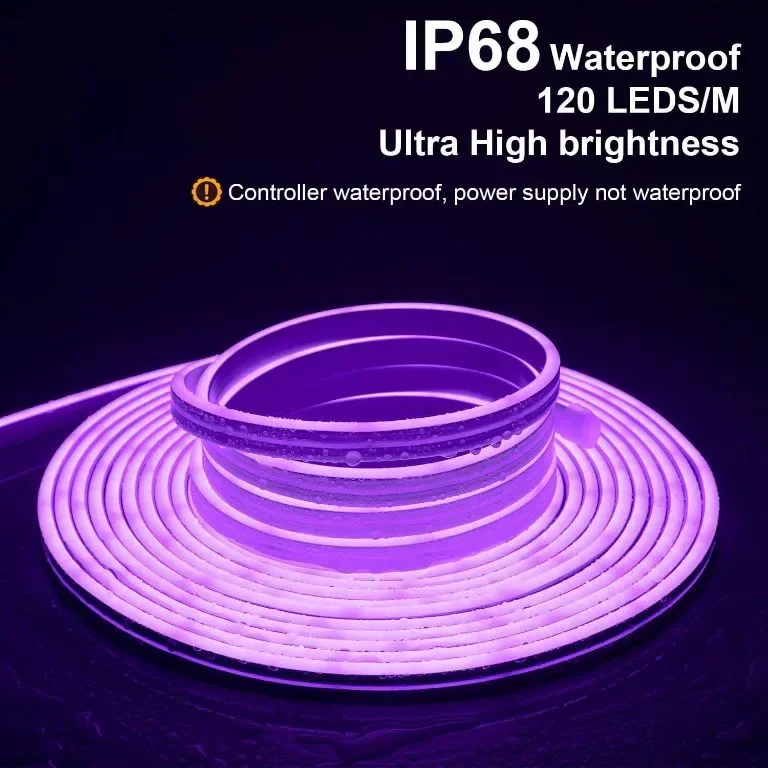 TENDIST 5M RGB LED неонови въжени светлини за открито, IP68 WiFi Гъвкава LED неонова лента, 24V — снимка 2