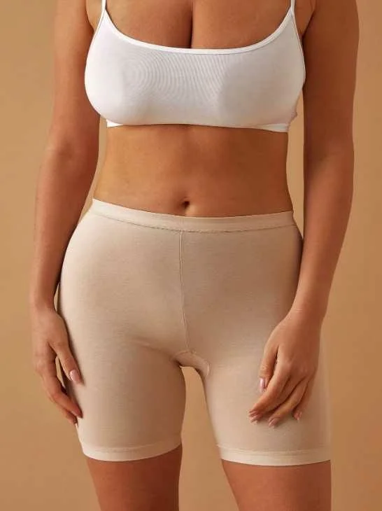 Jadea S, M, L, XL, 2XL, 3XL, 4XL, 5XL черни, телесни италиански памучни крачоли против протриване — снимка 4
