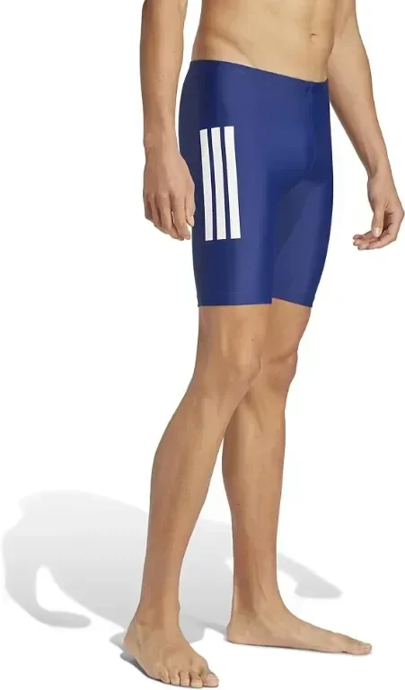 Adidas Мъжки бански с 3 ленти 20 см, тъмносиньо/бяло, 34 и 42 — снимка 4