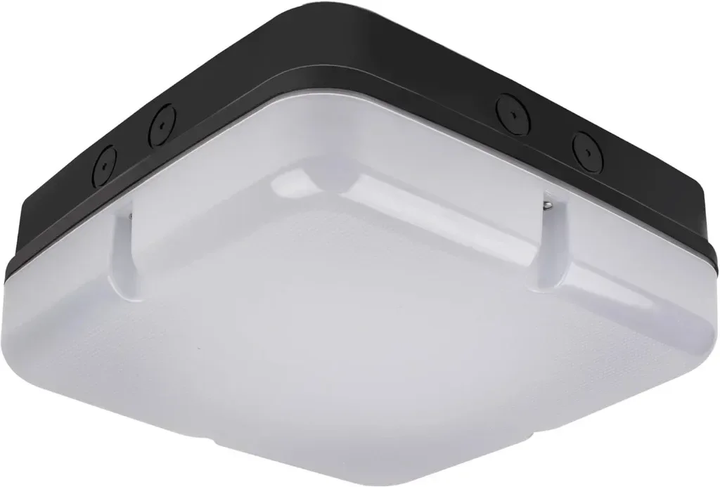 Bright Source стенен и таванен квадратен LED панел, черен, превключваща мощност 9W 14W 18W, IP65 — снимка 3