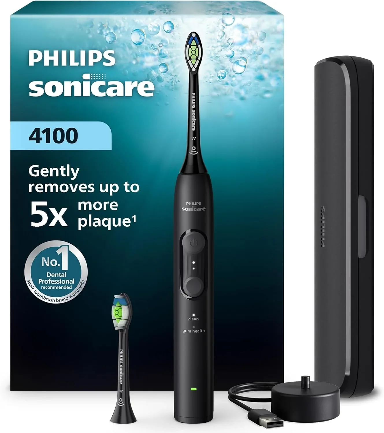 Philips Sonicare 4100 електрическа четка за зъби HX4044/52 със SmartTimer и Pressure Sensor