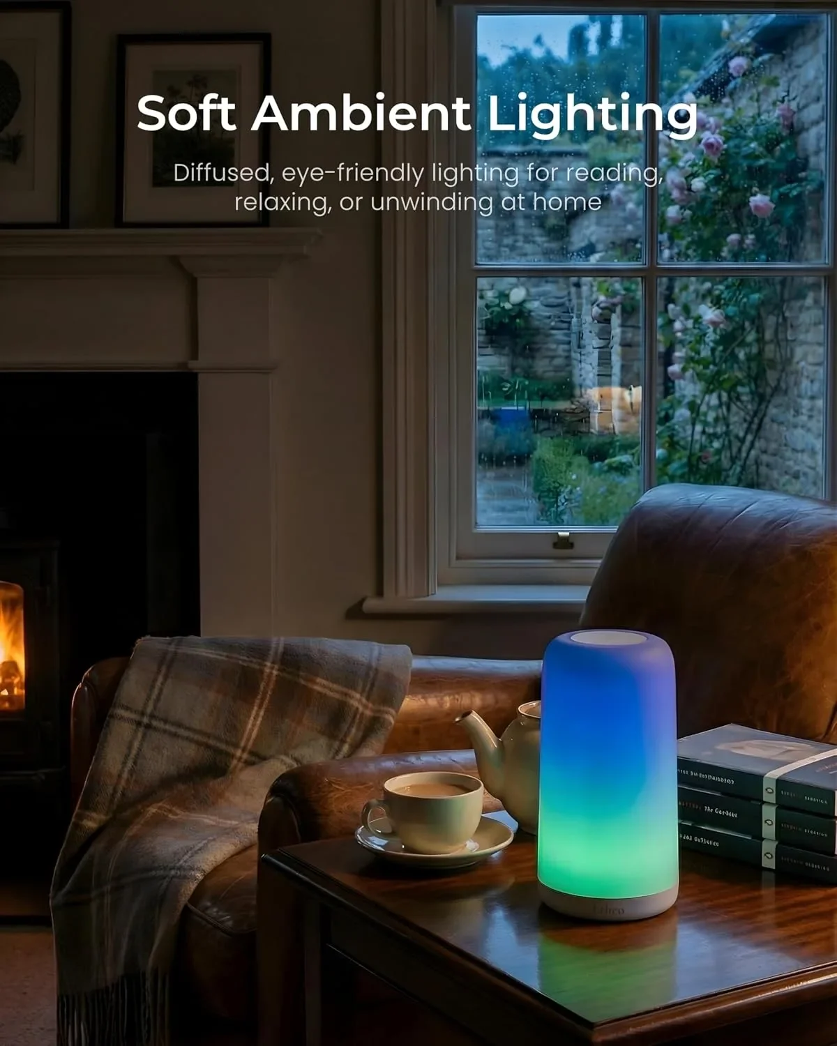 Aetheo Aura Смарт LED нощна лампа с RGB, Wi-Fi, Alexa и Google Home — снимка 8