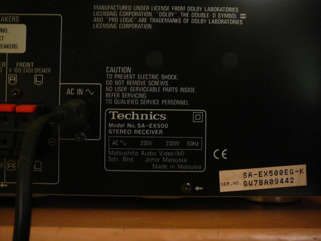 Technics sa-ex500 — снимка 8