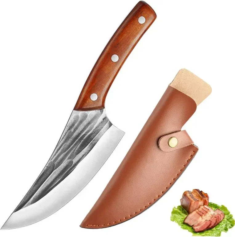 Fubinaty Chef's Knife 6-инчов кухненски нож Ръчно изработен кован нож за обезкостяване