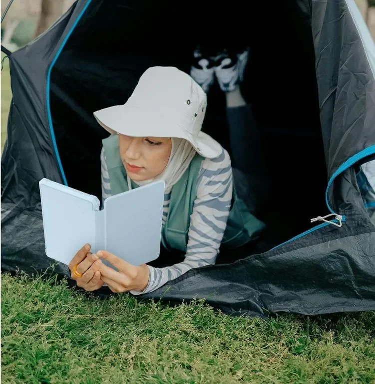 TQQ Калъф за Kindle Paperwhite 6,8 инча, 11-то поколение 2021 г, магнитно затваряне, светло син — снимка 8