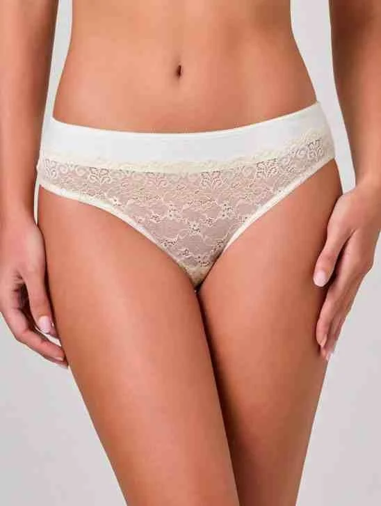Jadea S, M, L, XL сини, шампанско италиански памучни слипове дантелена бикина женски бикини Жадея — снимка 2