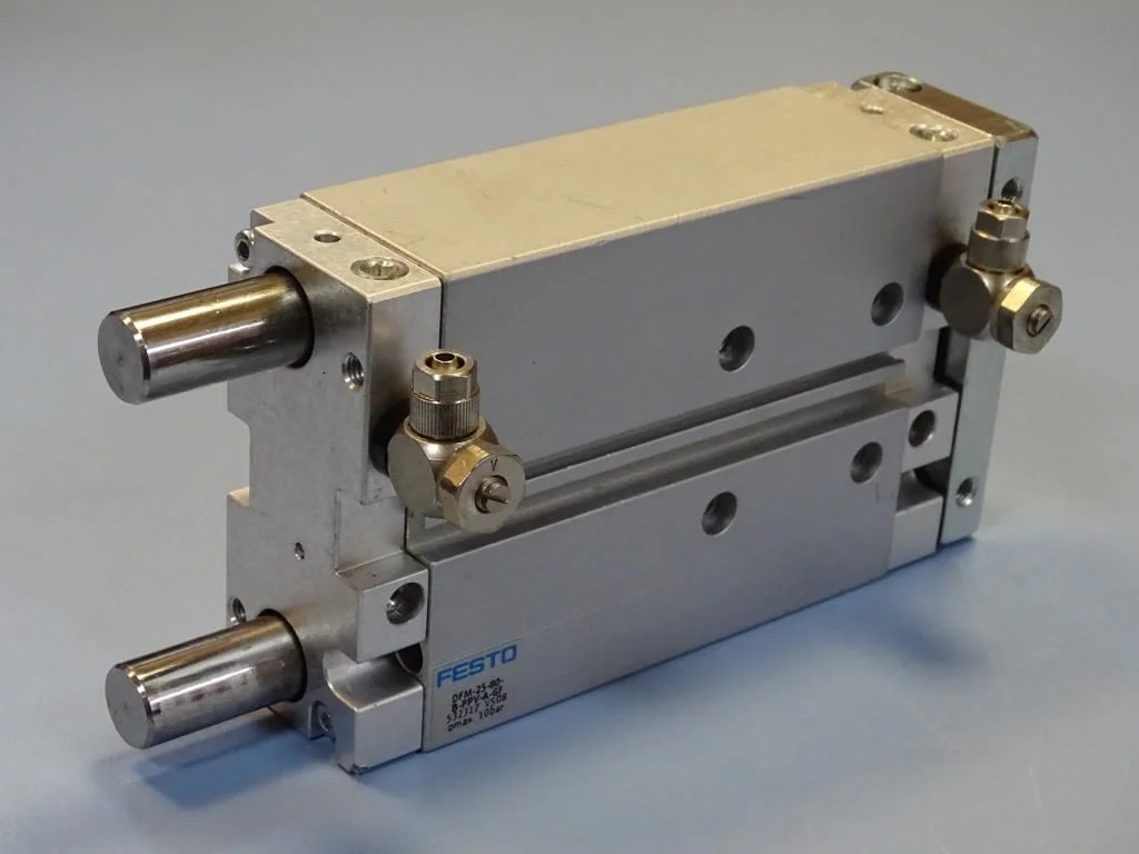 Пневматичен блок Festo DFM-25-80-B-PPV-A-GF Guided drive/Linear guide — снимка 7