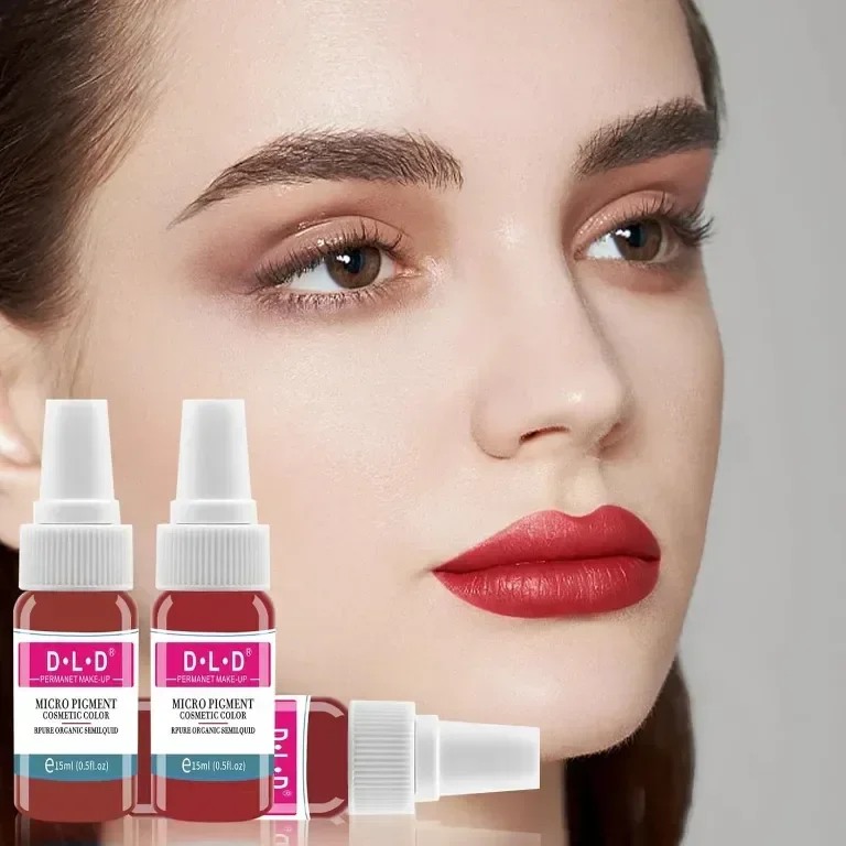 Мастило за татуировки DLD Tattoo Embroidery Lip Color Art, 14 бутилки — снимка 2