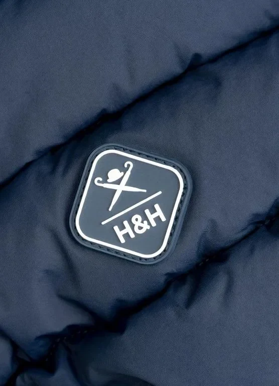 HUGO & HUDSON x HACKETT Топло зимно палто за кучета, двулицево Navy & Berry, S 30 — снимка 6