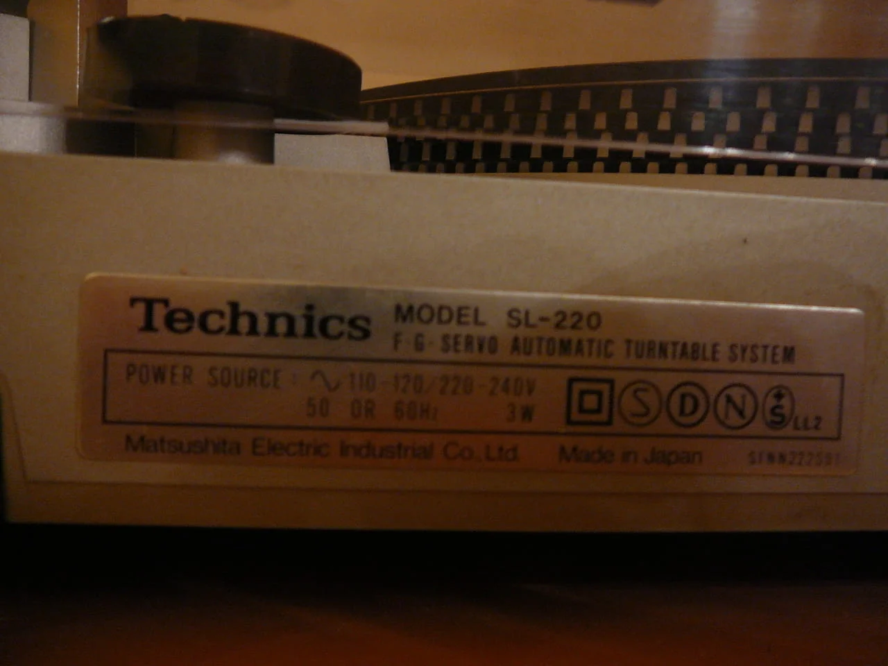 Technics sl-220 — снимка 8