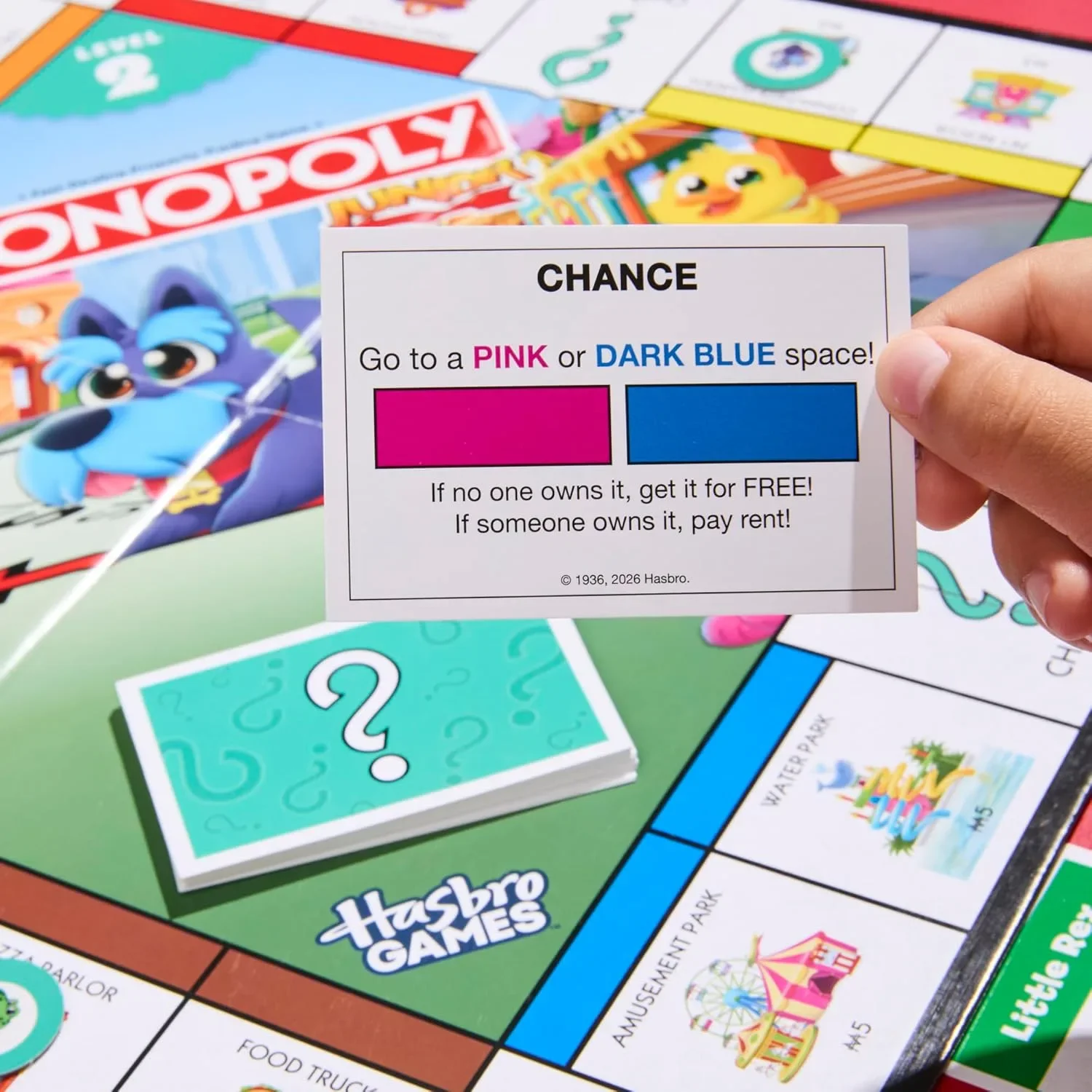 Настолна игра Monopoly Junior 2в1 на английски (издание 2026) — снимка 6
