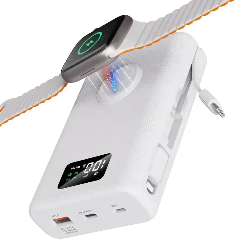 PZOZ 20000mAh Power Bank Бързо зареждане, Led Display 22.5W PD USB-C/USB-A