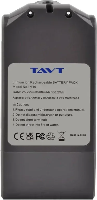 Батерия TAVT 3500mAh V10 за безжична прахосмукачка V10 Absolute/Animal/Allergy/Fluffy/Motorhead/SV12 — снимка 9