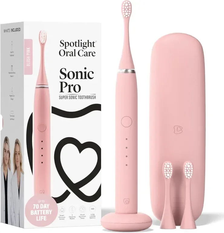 Електрическа четка за зъби Blush Pink Sonic Pro, розова