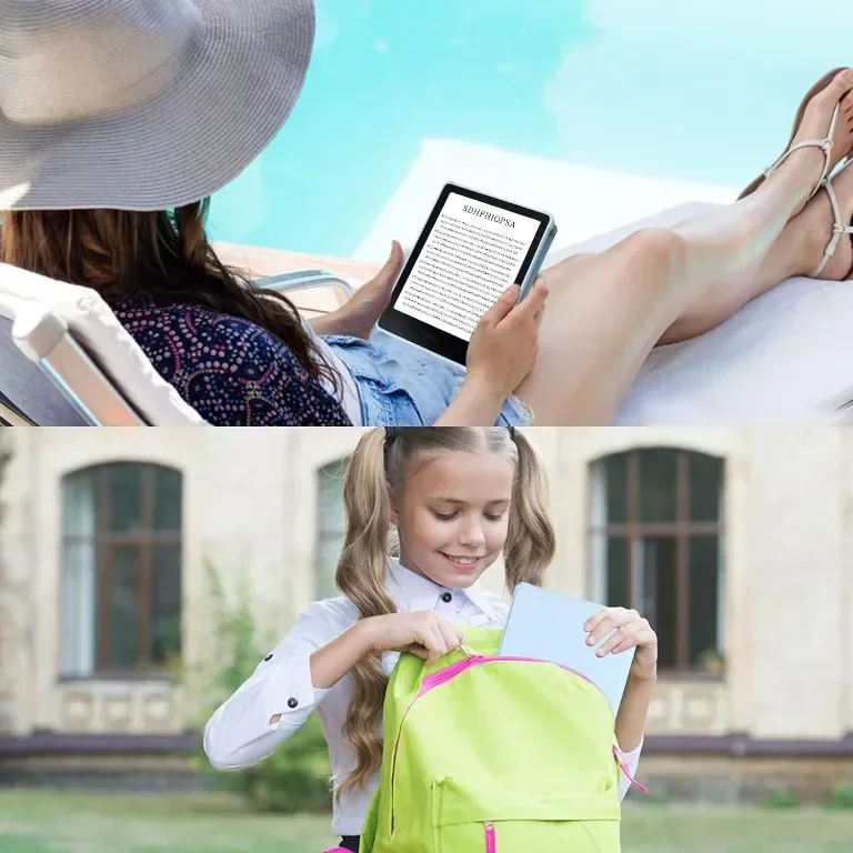 TQQ Калъф за Kindle Paperwhite 6,8 инча, 11-то поколение 2021 г, магнитно затваряне, светло син — снимка 7