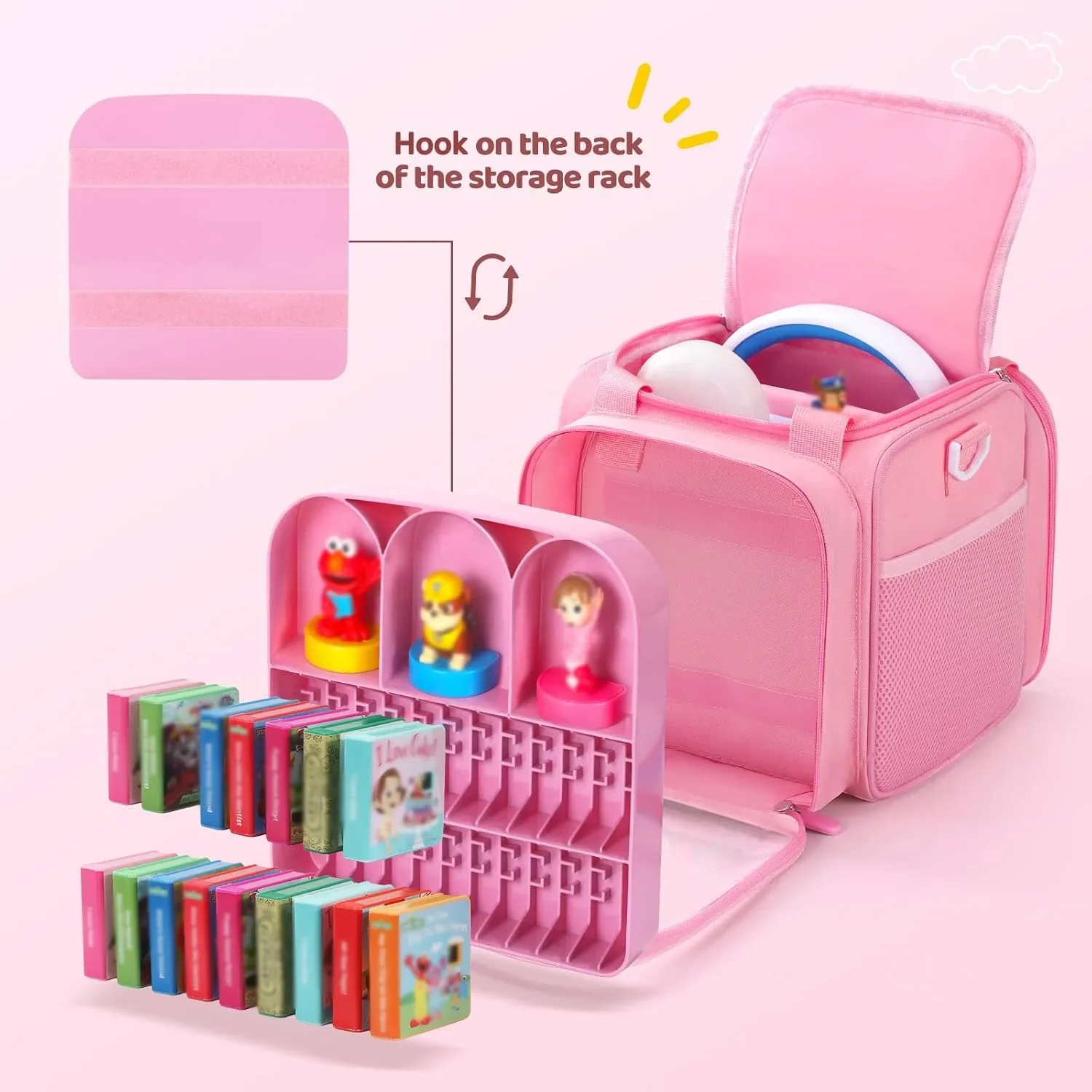 Детска розова чанта за съхранение за Little Tikes Story Dream Machine — снимка 7