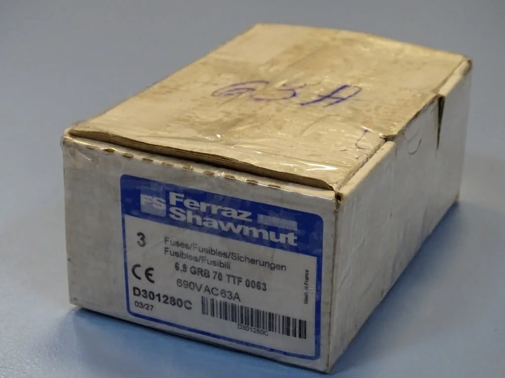Предпазител Ferraz Shawmut Protistor D301280 Fuses 6.9GRB70TTF0063 63A 690VAC — снимка 8