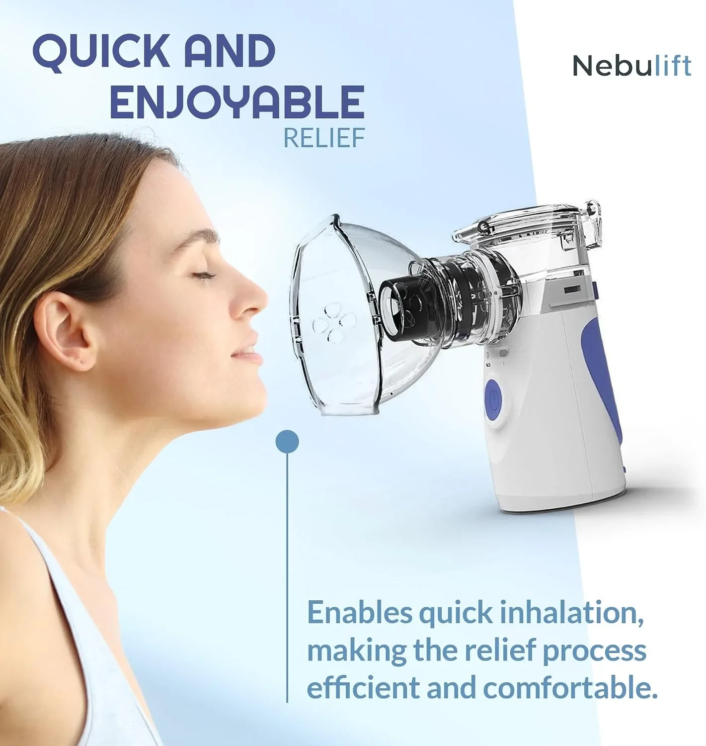 NEBULIFT преносим инхалатор (небулизатор) за възрастни и деца — снимка 8