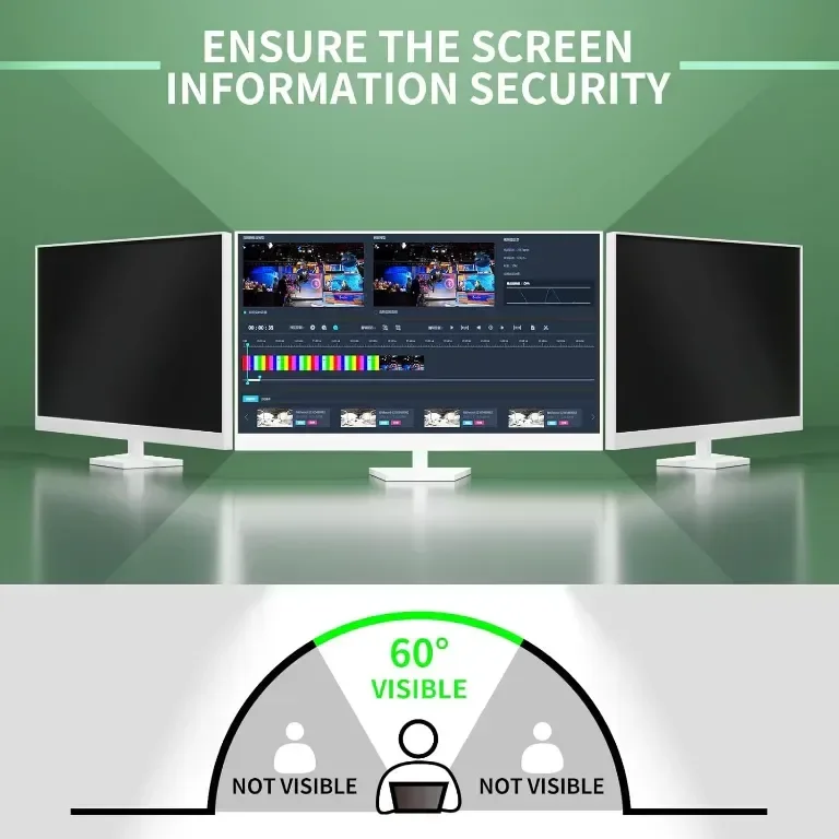 DEJIMAX 27-инчов компютърен екранен филтър за поверителност за 16:9 широкоекранен монитор, 2 броя — снимка 10