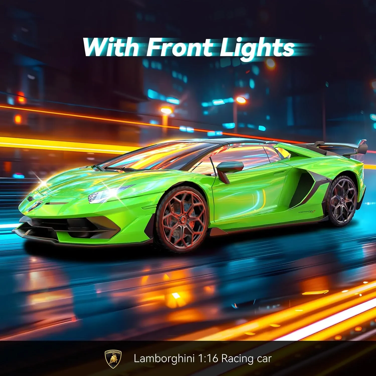 AEROQUEST 1:16 Lamborghini Aventador SVJ Roadster – Количка с дистанционно управление 2.4GHz, официално лицензиран модел — снимка 5