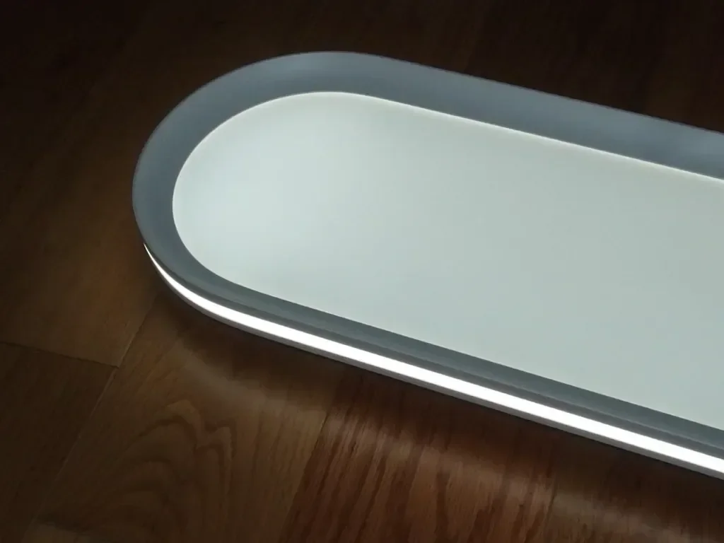 Метална LED таванна лампа Naroume, тънка,65W пълен спектър,6500K,120см — снимка 10