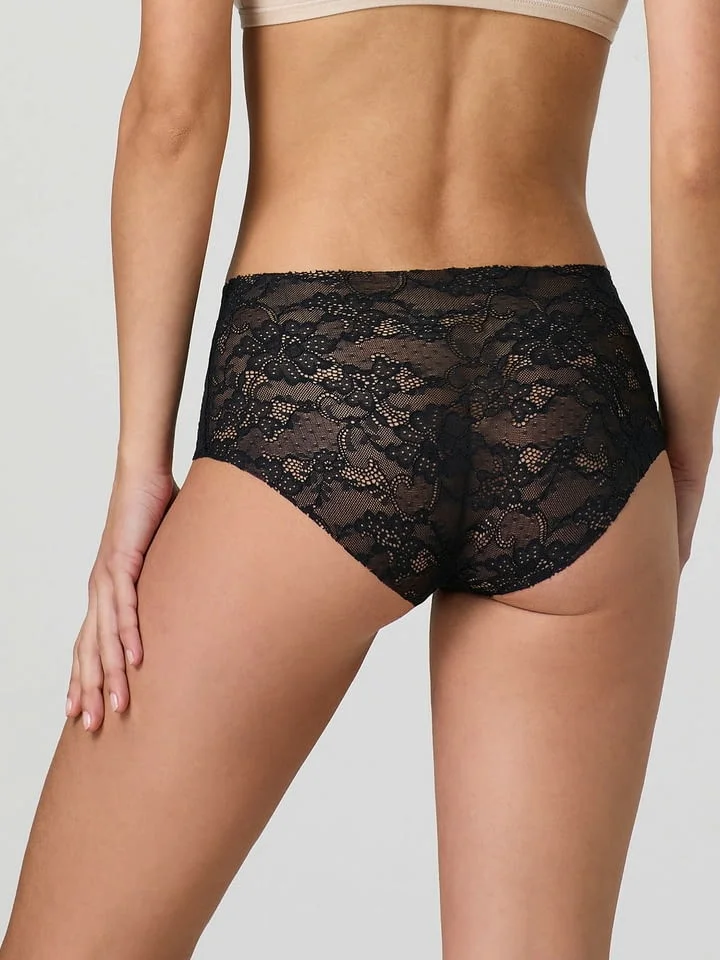 Jadea S, M, L, XL италиански черни, бежови безшевни дантелени дълбоки бикини безшевен дантелен слип — снимка 3