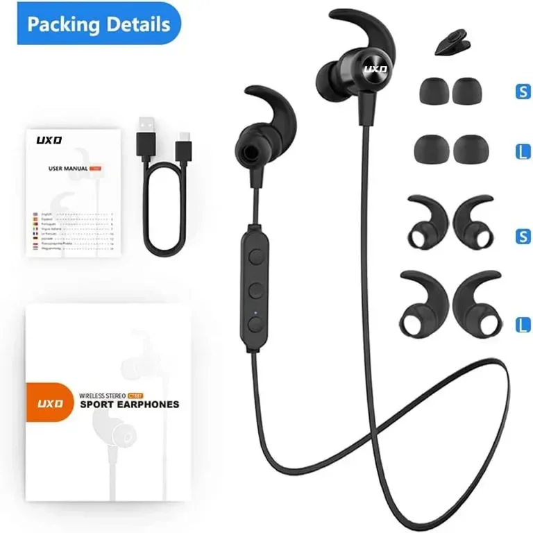UXD Bluetooth слушалки, с микрофон CVC8.0, 20 часа възпроизвеждане, IPX7 — снимка 6