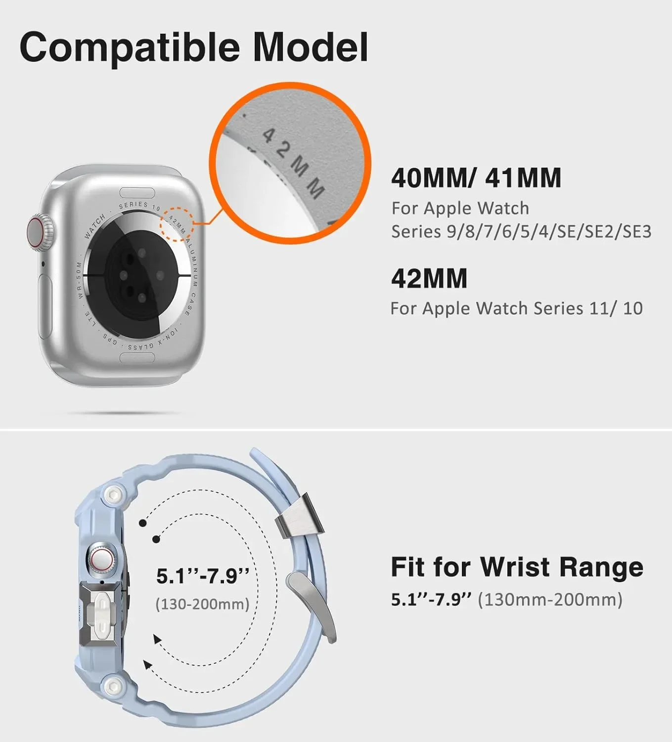 Калъф с каишка ULTIMAL за Apple Watch Series 11/10 (42 мм) — снимка 3