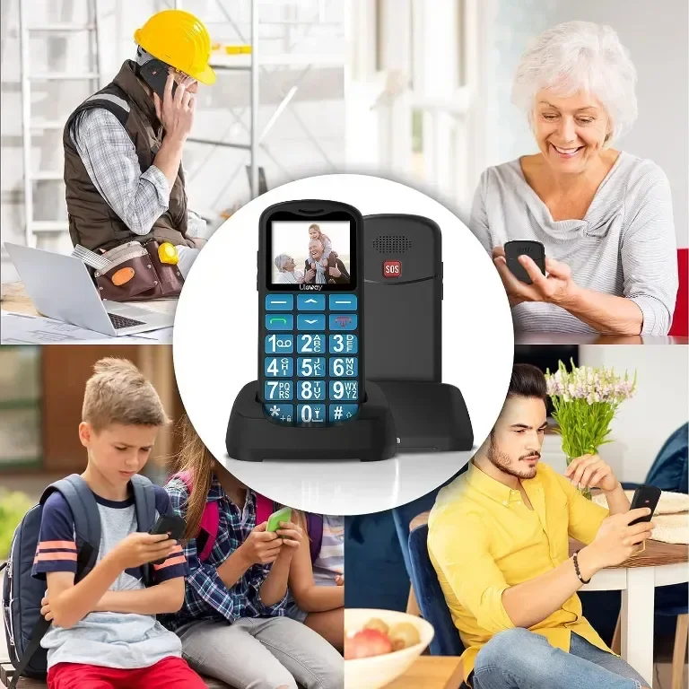 Мобилен телефон Tosaju 4G за възрастни, големи бутони, отключен, LCD дисплей, SOS бутон, 1000 mAh — снимка 6