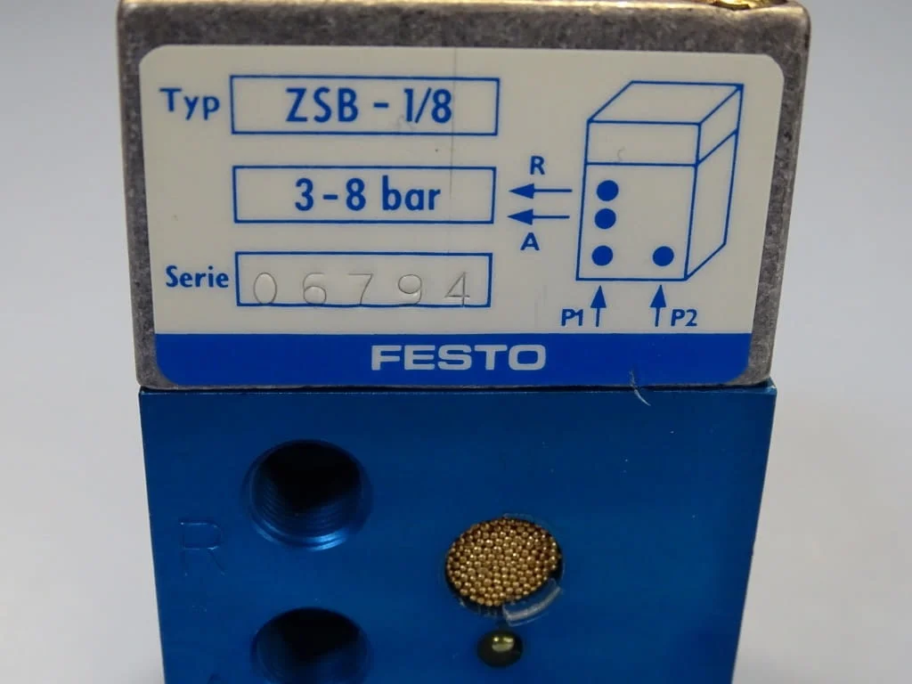 Пневматичен контролен блок Festo ZSB 1/8(576656) control block for two — снимка 3