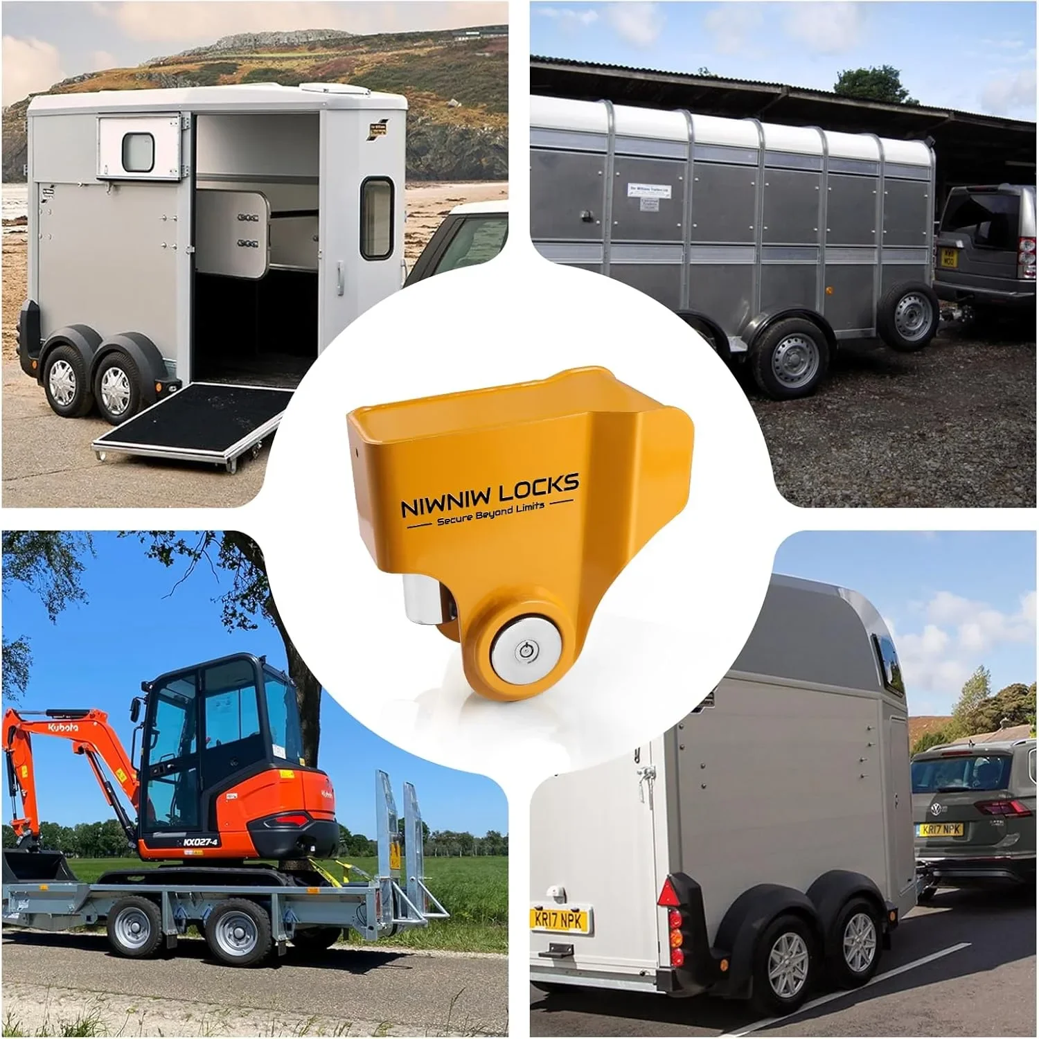 NiwNiw Locks заключващ механизъм за теглич 50 мм (Ifor Williams / Knott / Avonride) — снимка 6
