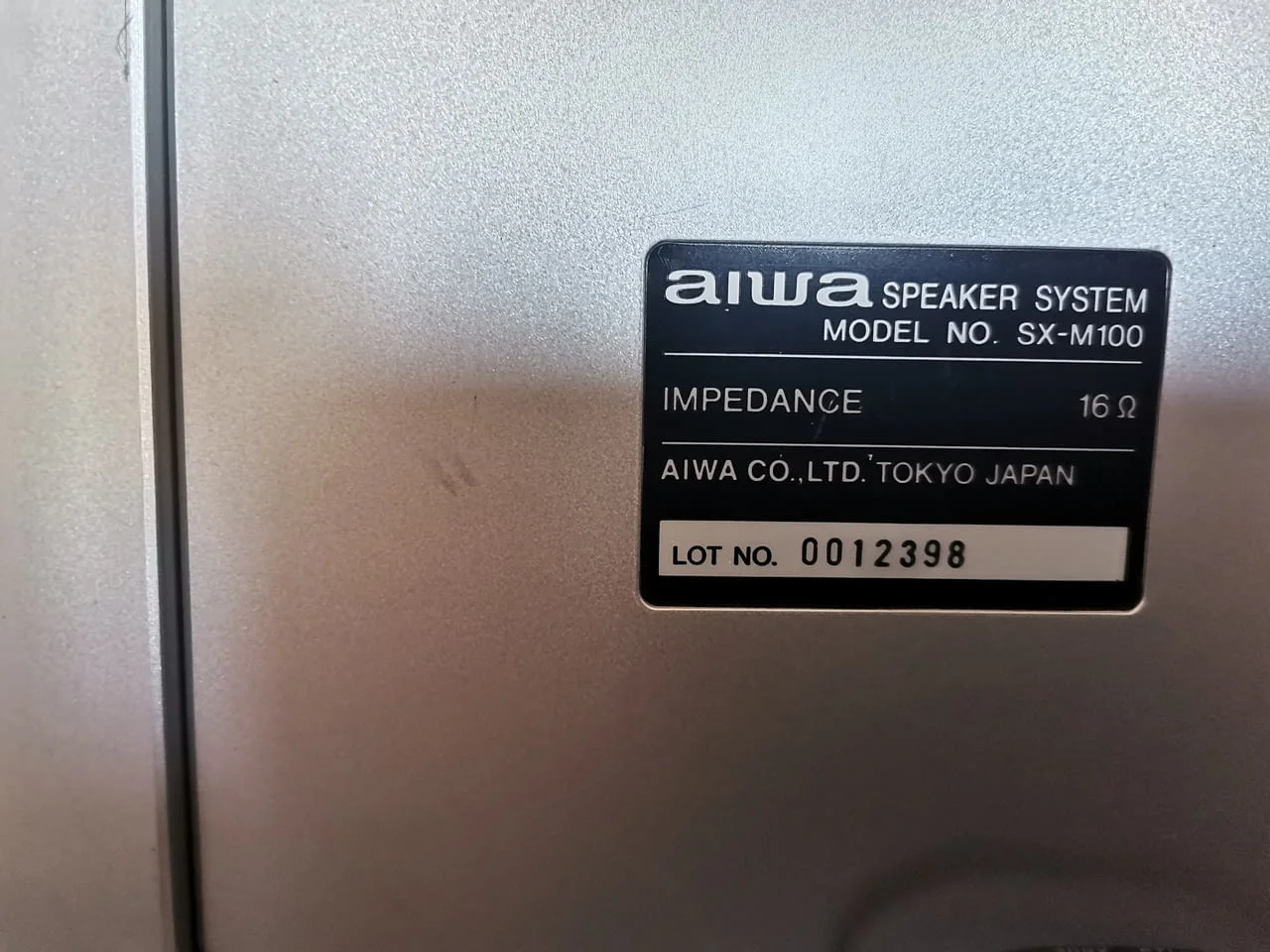 AIWA 2 way speaker pair set SX-M100 — снимка 4