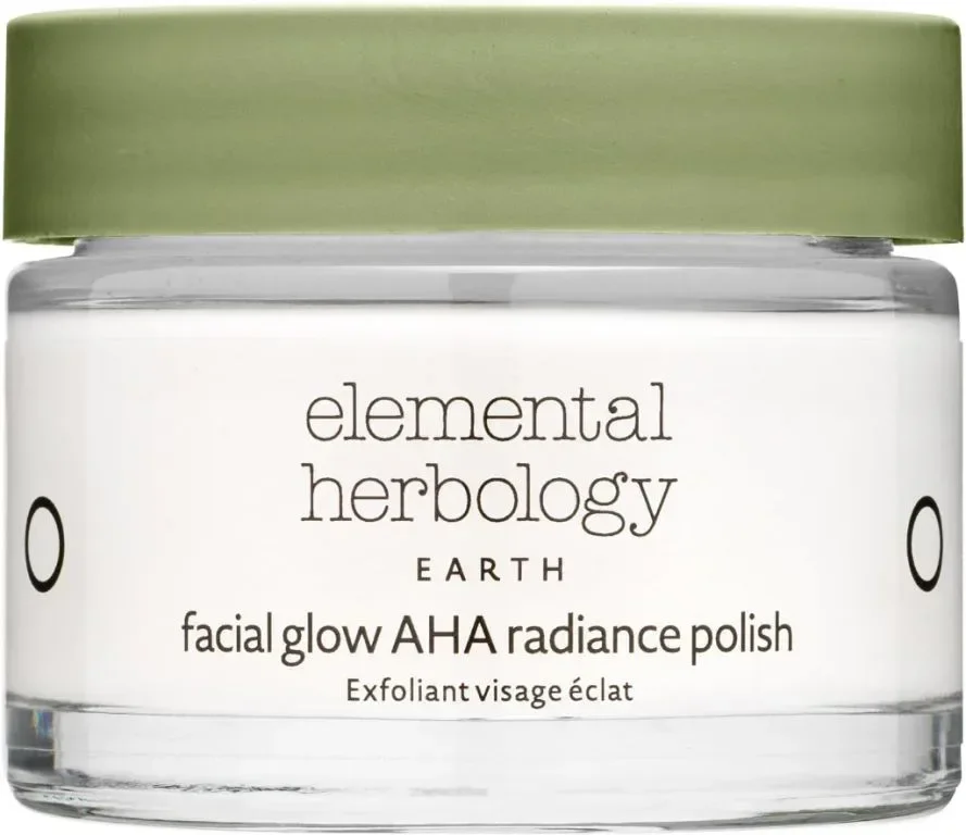 Elemental Herbology Facial Glow Radiance Polish Ексфолиант за лице за по-ярка кожа, сияен блясък